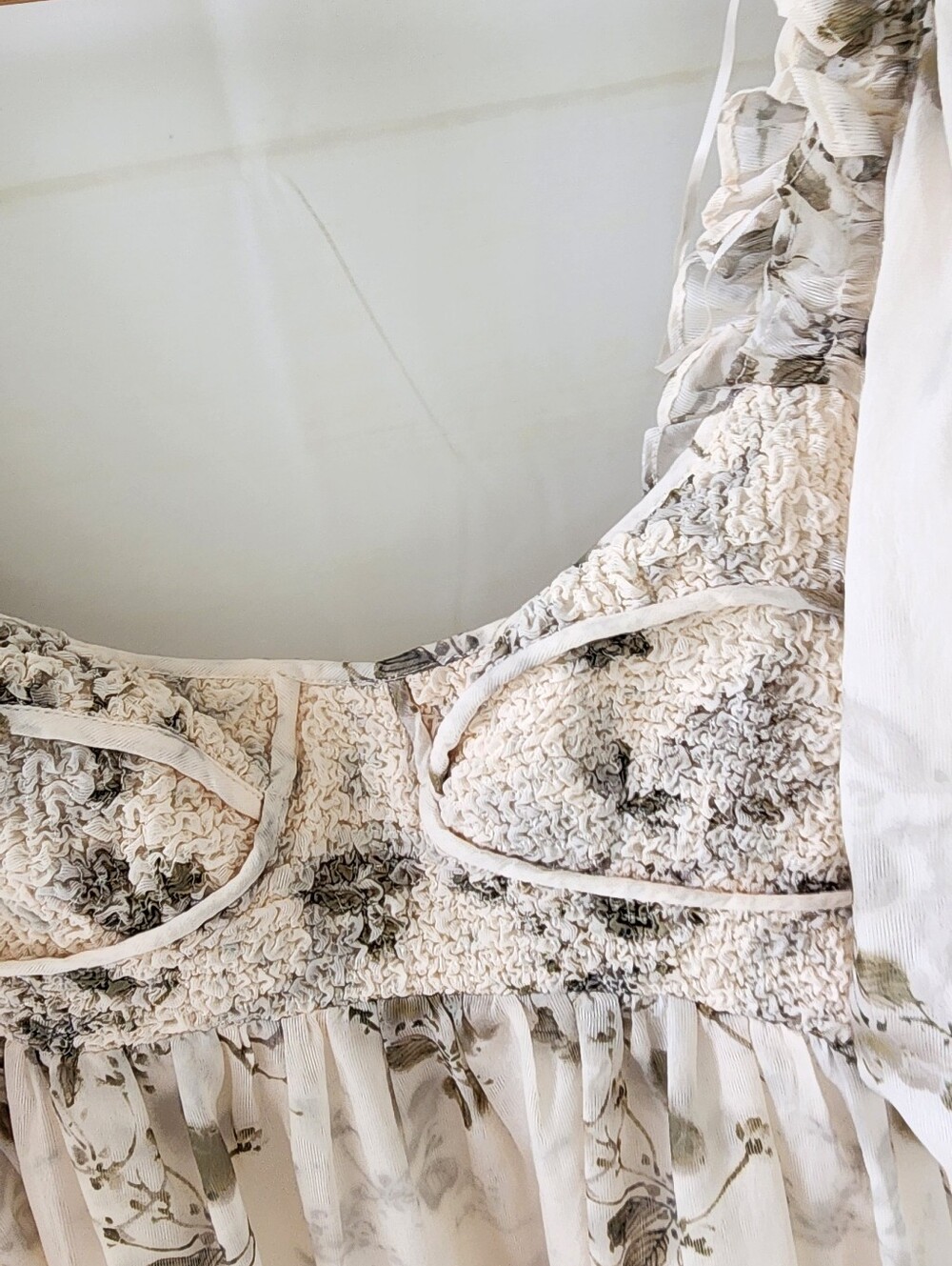One Loved Babe Ivory Floral Puff-Sleeve Maxi Dress - Picture 10 of 15